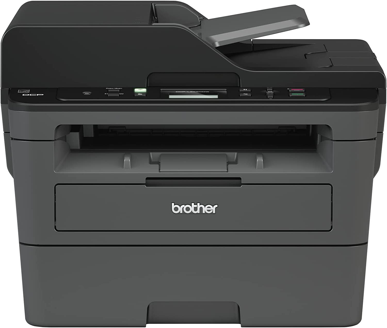 Brother Monochrome Laser Printer, Compact Multifunction Printer and Copier, DCPL2550DW, Refresh Subscription and  Dash Replenishment Ready, Black - Image 1